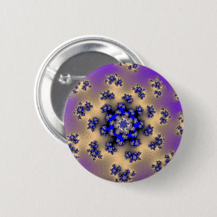 Lavender Floral Sprinkles Ronde Button 5,7 Cm