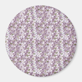 Lavender Floral Watercolor Magnet Magneet