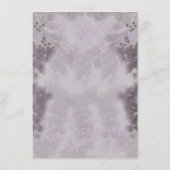 Lavender Floral Waterverf Wedding Menu (Achterkant)