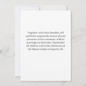  Lavender Floral Wedding Invitation (Dos)