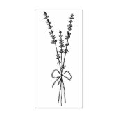 Lavender Floral Wood Art Stamp Rubberstempel (Afrduk)