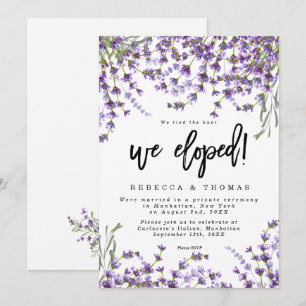 lavender florals boho modern we hebben uitnodiging