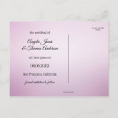 Lavender Flower Country Enregistrer la date Carte (Dos)