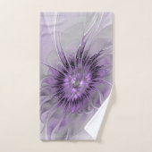 Lavender Flower Dream Modern Abstract Fractal Art Bad Handdoek (Handdoek)
