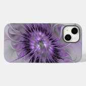 Lavender Flower Dream Modern Abstract Fractal Art Case-Mate iPhone Case (Achterkant (horizontaal))