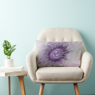 Lavender Flower Dream Modern Abstract Fractal Art Kussen