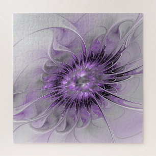 Lavender Flower Dream Modern Abstract Fractal Art Legpuzzel