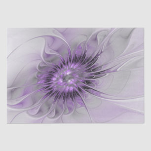 Lavender Flower Dream Modern Abstract Fractal Art Tissuepapier