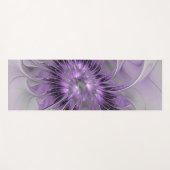 Lavender Flower Dream Modern Abstract Fractal Art Yogamat (Voorkant (horizontaal))