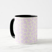 Lavender Flower Pattern Mug (Devant gauche)