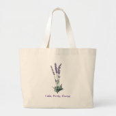 Lavender Flower Tote Bag (Devant)