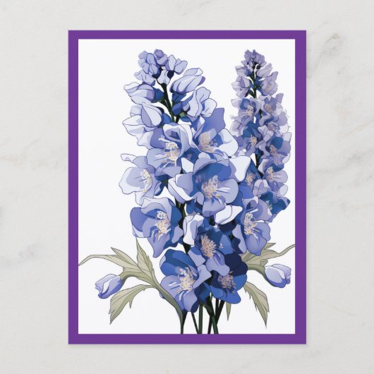 LAVENDER FLOWERS #1 BRIEFKAART (Voorkant)