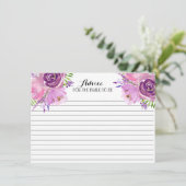 Lavender FLowers Beauful Floral Advice Kaarten (Staand voorkant)