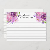 Lavender FLowers Beauful Floral Advice Kaarten (Voorkant / Achterkant)