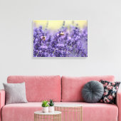 Lavender Flowers en bijen Canvas Afdruk (Insitu (Woonkamer))