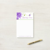 Lavender Flowers Post-it® Notes (Op bureau)
