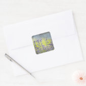 Lavender Flowers Vierkante Sticker (Envelop)