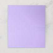 Lavender Folded Place Card (Buitenkant ongevouwen)