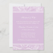 Lavender Foto Wedding Vow Renewal Uitnodigingen (Achterkant)