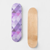 lavender Geometric Diamond Pattern Skateboard (Voorkant)
