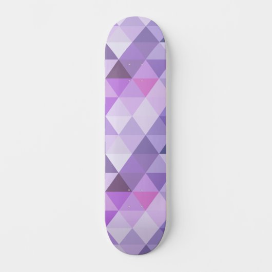  lavender Geometric Diamond Pattern Skateboard (Voorkant)