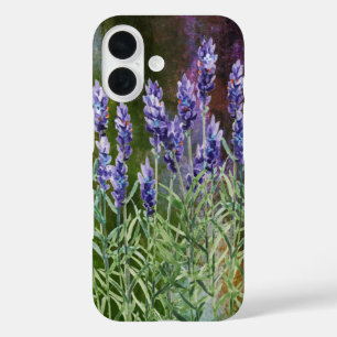 Lavender geschilderd met waterverven iPhone 16 hoesje