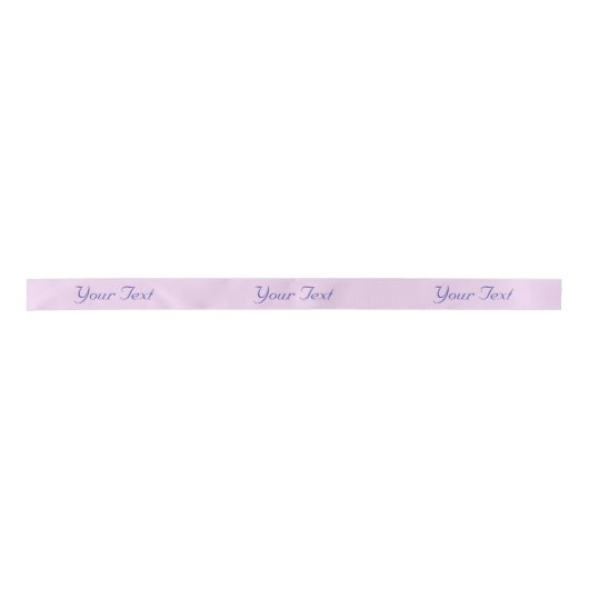 Lavender Gift Ribbon Uw eigen tekst Lint (Voorkant)