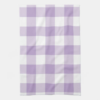 Lavender Gingham Pattern Theedoek