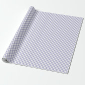 Lavender Gingham. Verpakkingspapier Cadeaupapier (Uitgerold)
