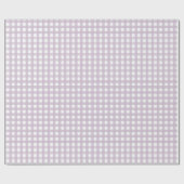 Lavender Gingham Wrapping Paper Cadeaupapier (Vlak)