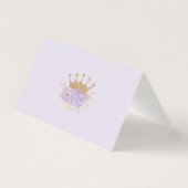 Lavender Gold Crown Princess Merci de douche (Back)