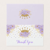 Lavender Gold Crown Princess Merci de douche (Outside Unfolded)