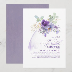 Lavender & Gold Elegant Modern Boho Vrijgezellenfe Kaart