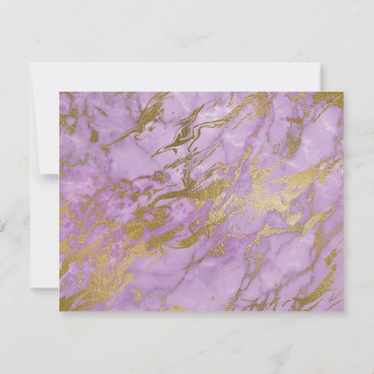 Lavender Gold Marble Floral (Achterkant)