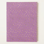Lavender Gold Raindrop Moderne Monogramme tendance (Dos)