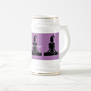 Lavender & Gold Stein - Beer Yoga Stein Bierpul