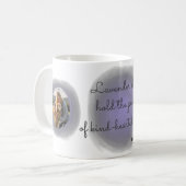 Lavender Golden Retriever Custom Mug with Name (Devant gauche)