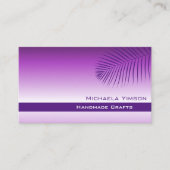 Lavender Gradiënt met Palm Leaf Simple Stijlvol Visitekaartje (Voorkant)