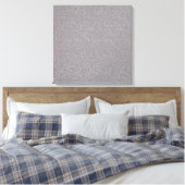 Lavender Gray Embossed Leaf Vines Canvas Afdruk (Insitu (Slaapkamer))