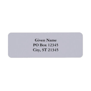 Lavender Gray Etiket
