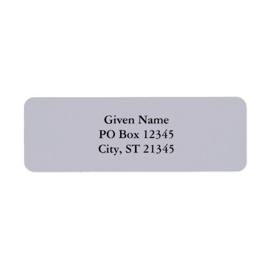 Lavender Gray Etiket (Voorkant)