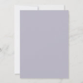 Lavender Gray Minimalist Bridal Shower Invitation  (Dos)