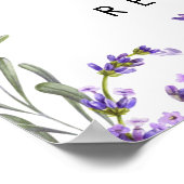 lavender greenery bruiloft welkom poster (Hoek)