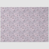 Lavender Grey Floral Tissuepapier (Voorkant)