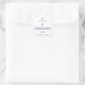 Lavender Handmade Soap Square Sticker (Tas)