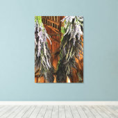 Lavender Hanging in een Barn Canvas Afdruk (Insitu (Houten vloer))