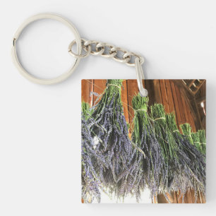 Lavender Hanging in een Barn Sleutelhanger