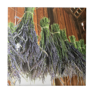 Lavender Hanging in een Barn Tegeltje