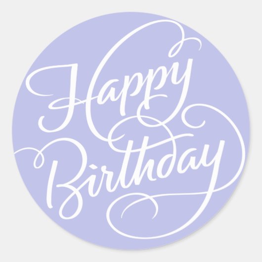 LAVENDER HAPPY BIRTHDAY | STICKER (Voorkant)