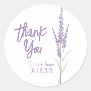 Lavender Hartelijk dank Sticker